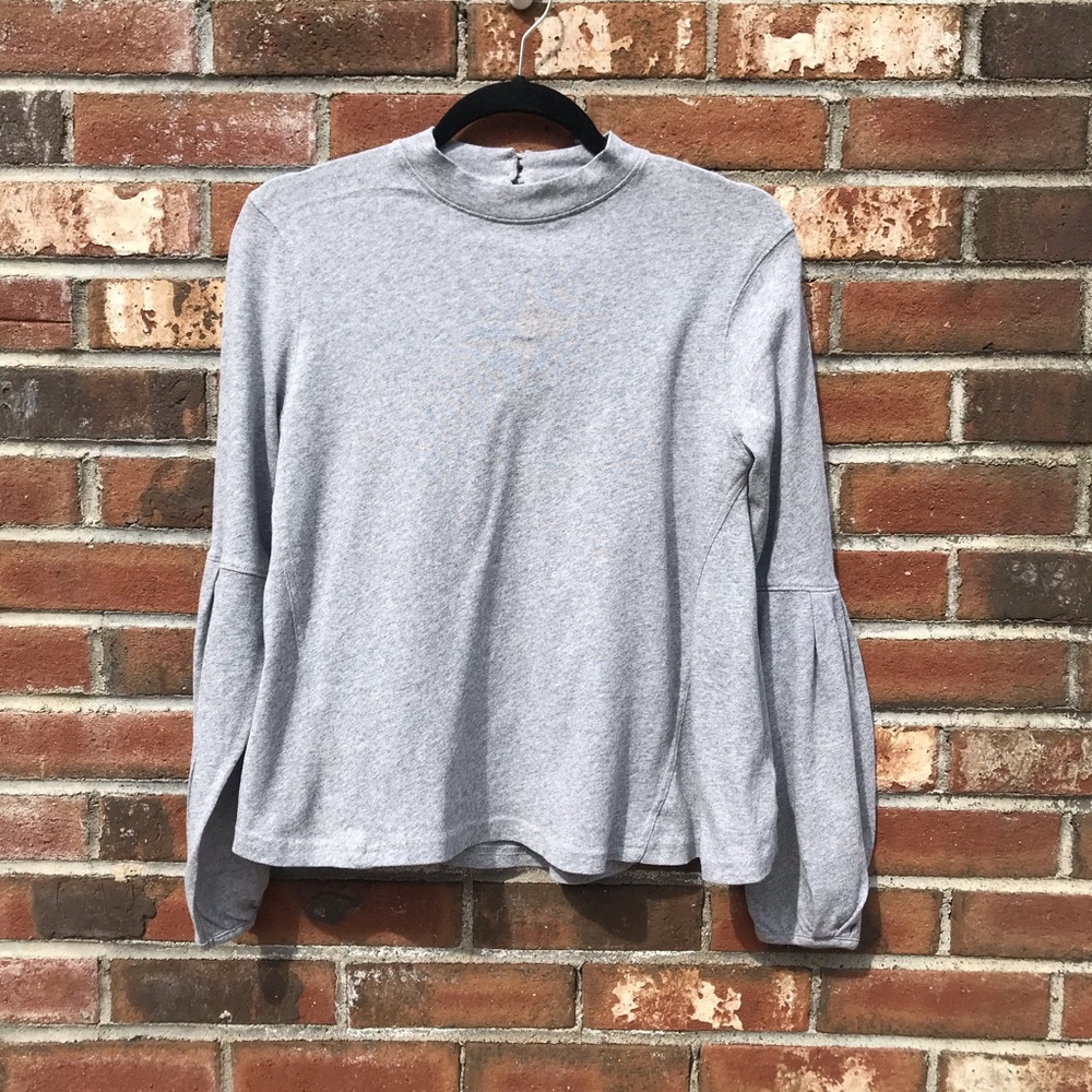 Free People Bell Sleeve Sweater with Buttons